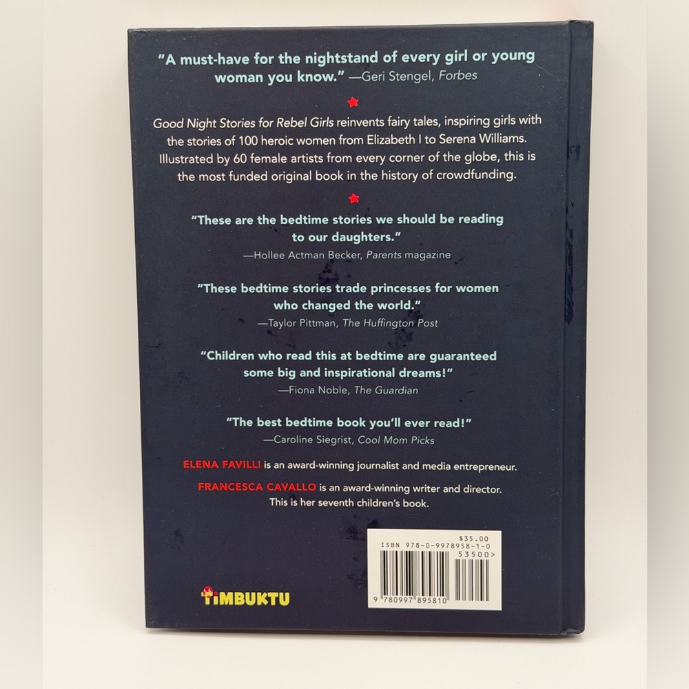 Good Night Stories for Rebel Girls: 100 Tales of Extraordinary Women by Elena - Picture 2 of 9